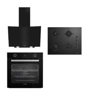 Arçelik STAR SİYAH BUHAR DESTEKLİ CAM ANKASTRE SET