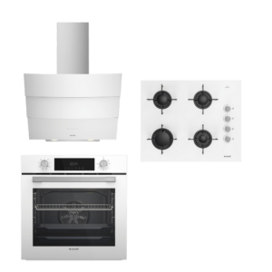 Arçelik STAR BEYAZ BUHAR DESTEKLİ CAM ANKASTRE SET