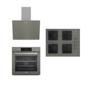 Arçelik KARE OCAKLI GRİ ANKASTRE SET