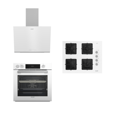 Arçelik KARE OCAKLI BEYAZ BUHAR DESTEKLİ AFRY ANKASTRE SET