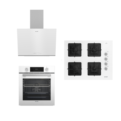 Arçelik KARE OCAKLI BEYAZ ANKASTRE SET