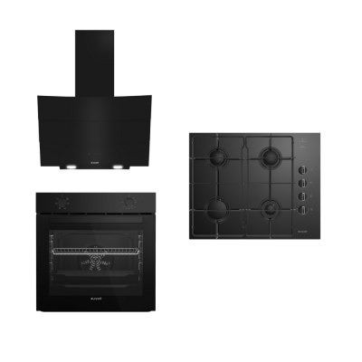 Arçelik SMART SİYAH ANKASTRE SET