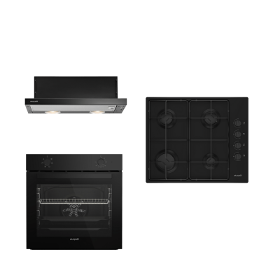 Arçelik SİYAH EKONOMİK ANKASTRE SET